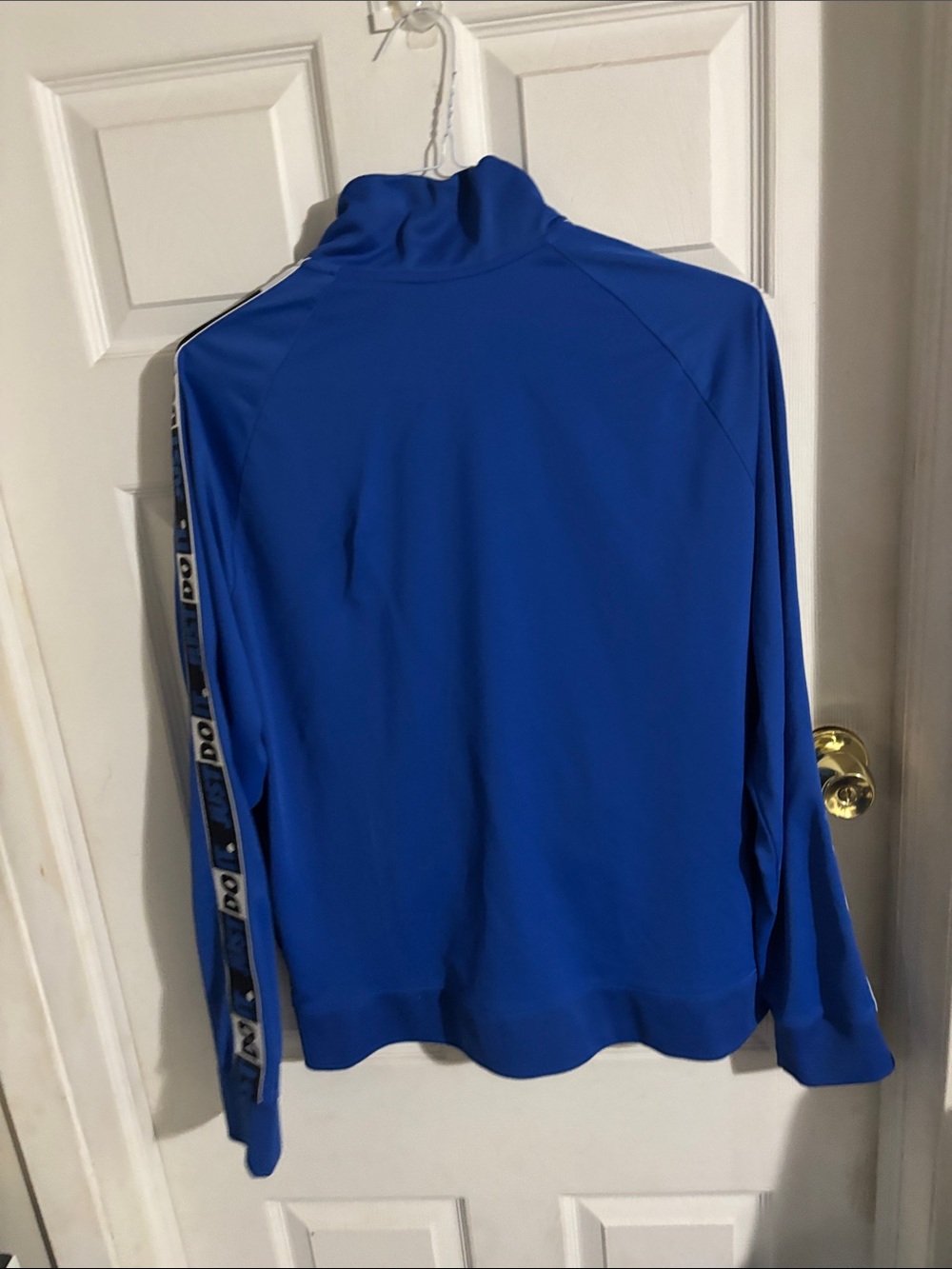 Nike Royal Blue Full-Zip Track Jacket with White Logo - Picture 3 of 3